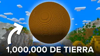 Recogiendo 1 MILLÓN de Bloques de Tierra en Minecraft Survival