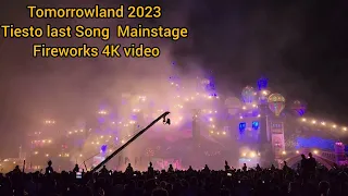 Tomorrowland 2023 - Tiesto last Song - Mainstage - fireworks - 4K video