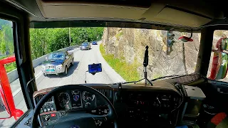 POV Driving Scania R440 - Norwegian wrong turn