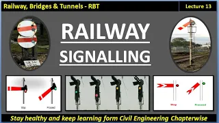 RBT / Railway Signalling / Types of Signals / Stop or Semaphore signal, Warner signal etc. lec.- 13