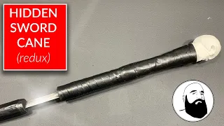 DIY Swordstick - Modifying a can with a SWORD in it!!