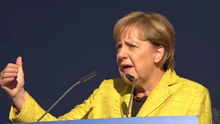 Wahlkampf der CSU in Regensburg mit Bundeskanzlerin Angela Merkel  - 18.09.2017