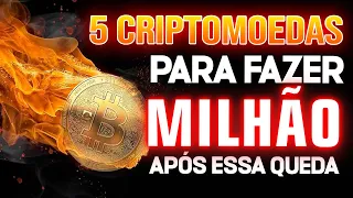 5 CRIPTOMOEDAS PARA FICAR RICO APÓS A QUEDA - ATÉ QUANDO VAI CAIR? O QUE FAZER?