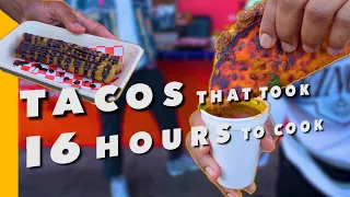Mexican Street Food in Los Angeles 🌮 DELICIOUS BIRRA TACOS & CONSUME DIP!!