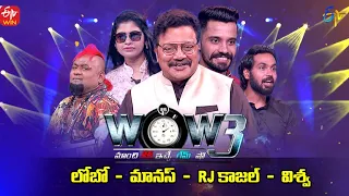 Wow 3 | RJ.Kajal, Manas, Vishwa, Lobo | 27th September 2022 | Full Episode | ETV Telugu