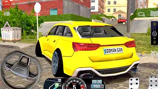 Audi RS6 Drive in Rome on Driving School Simulator | Level Up and Crash!