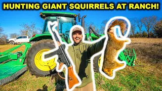 Hunting GIANT SQUIRRELS at My ABANDONED RANCH!!! (Catch Clean Cook)