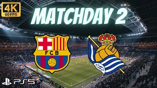 BARCELONA Vs REAL SOCIEDAD | FIFA 22 PS5 4K 60 FPS | LaLiga 2022/23 | Prediction | Match Preview