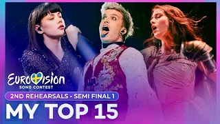 Eurovision 2024: 2nd Rehearsals | Semi Final 1 - My Top 15