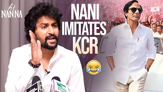 Nani Hilariously Imitates KCR | #HiNanna Promotions | Mrunal Thakur | Manastars