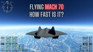 MSFS - What Does Flying Mach 70 Look Like on the Ground in the Top Gun Maverick Darkstar