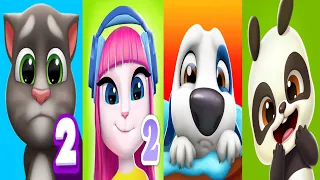 My Talking Tom 2 Vs My Talking Angela 2 Vs My Talking Hank 2 Vs My Talking Panda 2