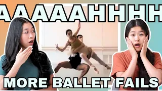 *secondhand PAIN* | Dancers React to Ballet Fails, Mistakes & Mishaps PART 2 | Ballet Reign