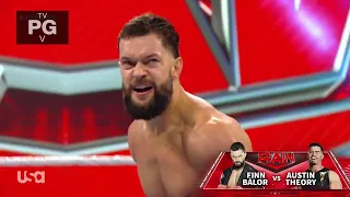 WWE RAW FINN BALOR VS AUSTIN THEORY 01/17/22