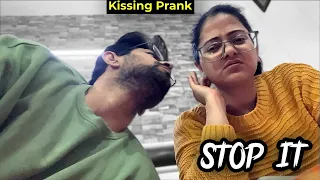 I Tried Kissing Prank ON MY WIFE 😕 and It Didn't Work | Prank on wife India