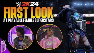 WWE 2K24: First Look at Playable Female Superstars #WWE2K24
