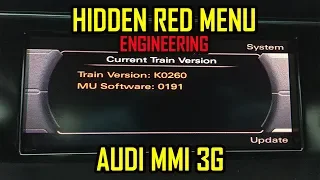 Audi A1 A4 A5 A6 A7 A8 Q3 Q5 Q7 Hidden Menu MMI 3G