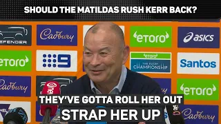 Eddie Jones calls on Matildas to start Sam Kerr