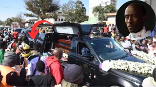 SEE WHAT HAPPENED AS KELVIN KIPTUM'S BODY LEFT THE MORTUARY IN ELDORET, WOMAN CLAIM TO HAVE HIS BABY