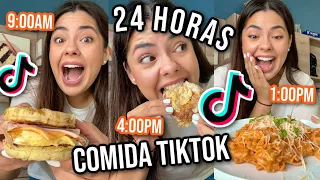 24 horas comiendo recetas de TIKTOK | RebeO