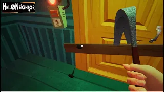 Привет сосед Акт 3 как добыть лом Hello Neighbor прохождение АКТ 3 секретный проход за картиной