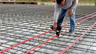 RADIANT FLOOR HEAT INSTALLATION by PEXGUN