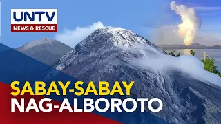 Bulkang Mayon, Kanlaon at Taal, sabay-sabay na nag-alboroto nitong weekend