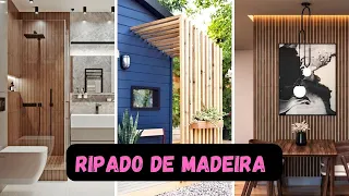 25 IDEIAS COM RIPAS DE MADEIRA - Inspirações Pinterest - Ripado de Madeira