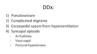 Neurology - epilepsy