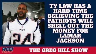 Ty Law isn't buying the Patriots as odds on favorites to land Lamar Jackson