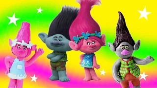 Poppy and Branch How to Make Watching TROLLS Movie For Kids Compilaion PLAY DOH | Nursery Rhymes