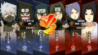 [화영닌자 결투장 하급2] 하야테, 질풍칸쿠로, 암부카카시 vs 암부이타치, 코난, 질풍사스케 (火影忍者 Mobile Naruto PVP)