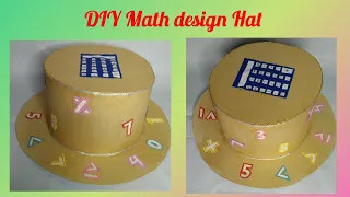 DIY CRAFT Math design hat...