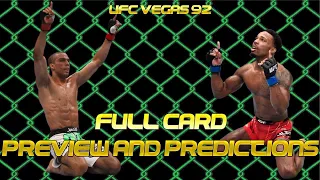 UFC Fight Night Barboza vs Murphy Full Card Analysis, Prediction & Breakdown (UFC Vegas 92)