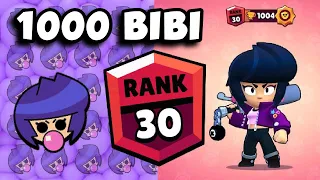 1000 TROPHY BIBI IN SOLO SHOWDOWN / NO TEAMING / BRAWL STARS GAMEPLAY