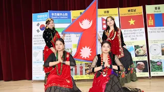 Nepalese Students in South Korea Dance Performance in World Cultural Harmony Festival