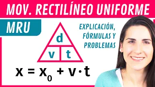 MRU Movimiento Rectilíneo Uniforme 🚗 Explicación, Fórmulas y Ejercicios