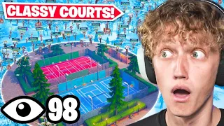 I Got 100 Players To Land Classy Courts In Chapter 5! (BROKEN TOURNAMENT)