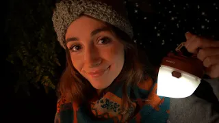 ASMR Roleplay | Chatting around a Campfire 🏕️ (cozy personal attention)