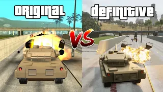 GTA San Andreas - Original VS Definitive Edition (Physics and Details Comparison) Part 2