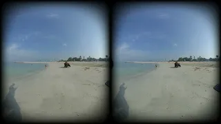 [VR180] UAE, Dubai, Al Mamzar beach, Insta360 EVO, 31 December, 2023