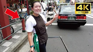 A cute Japanese girl Yura-chan guided me around Asakusa by rickshaw😊 | Rickshaw in Asakusa, Tokyo