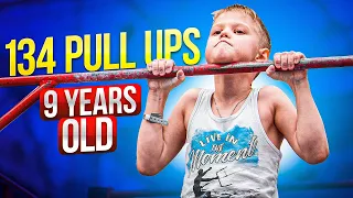 134 PULL UPS at 9 years old! / Unique Roman Isypov
