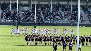 The NZ Gallagher Chiefs doing the HAKA in Tokyo, Japan. Rugby is my favorite sport.