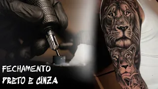 FECHAMENTO PRETO E CINZA - Original SP Tattoo