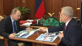 Встреча Е.С. Савченко и В.В. Путина
