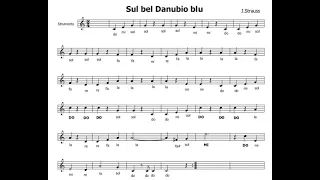 Sul bel Danubio blu (Spartito con base musicale)