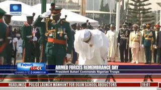 Armed Forces Remembrance Day: President Buhari Commends Nigerian Troops