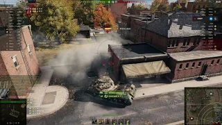 KV-2 on double shot from Object 703 II (122)