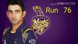 IPL 2017  KKR vs GL  Gambhir and lynn record partnerahip